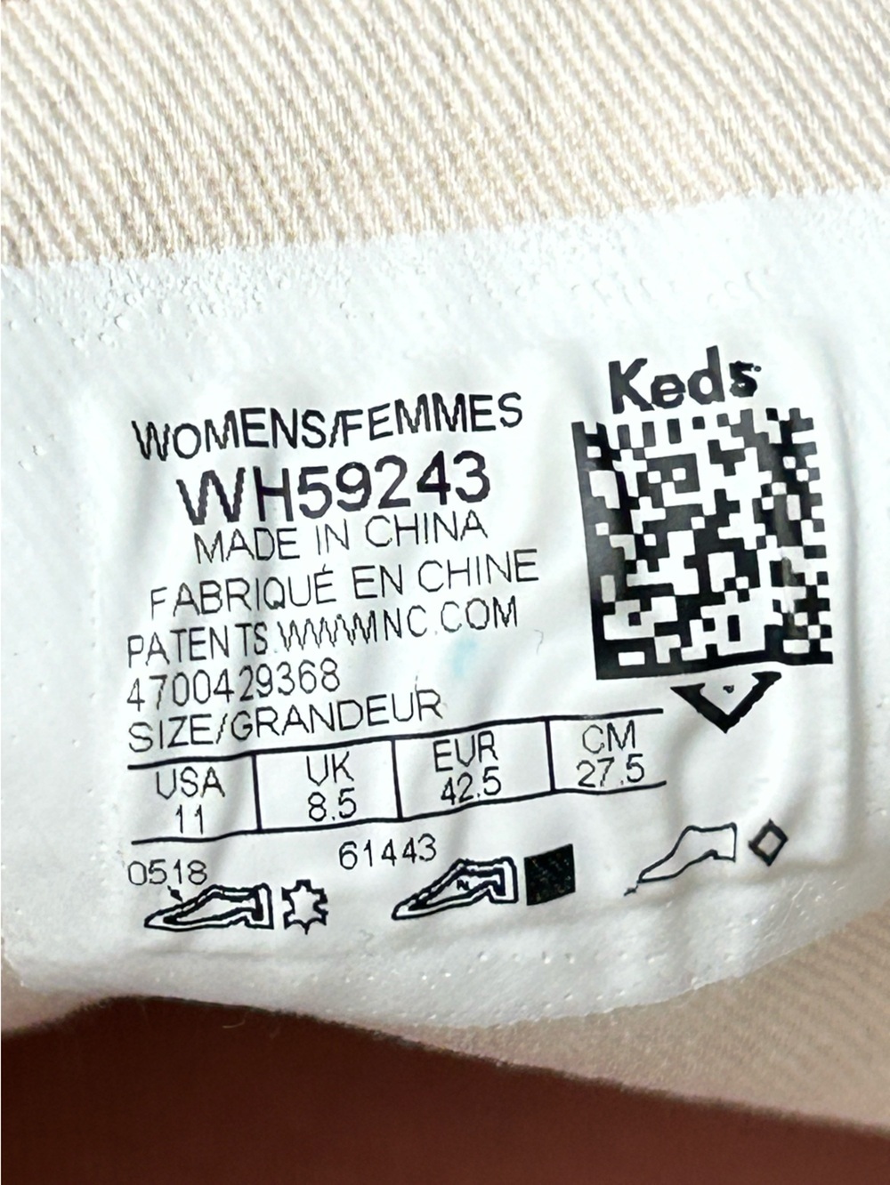 Keds Women's Kickstart Suede Sneakers Light Taupe Lace Up Rose Gold Eyelet Sz 11 - Picture 8 of 8